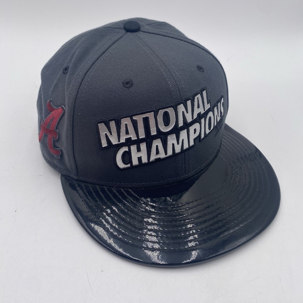 Alabama Crimson Tide Hat 2012 BCS National Championship Black Locker Room Flat‎